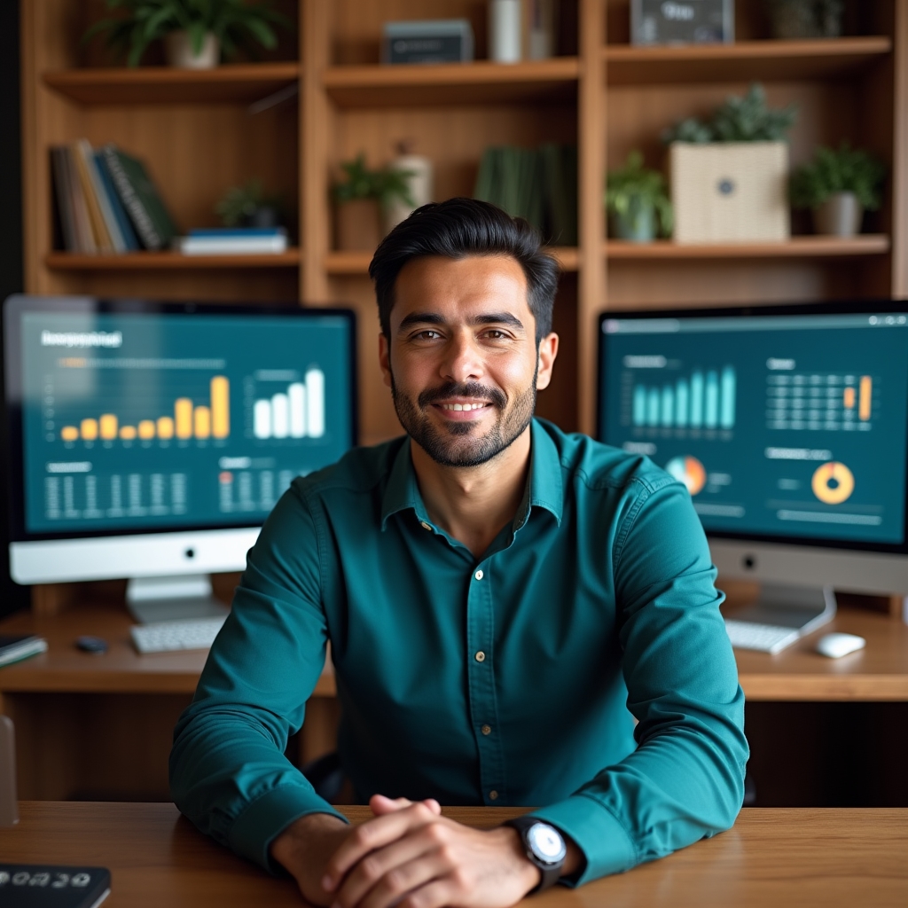 Online webinar session with presenter sharing financial charts on screen to remote participants